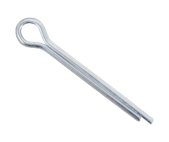 Cotter Pin 1/4 x 2-1/4 Carbon Steel Zinc Clear (100 Pieces)
