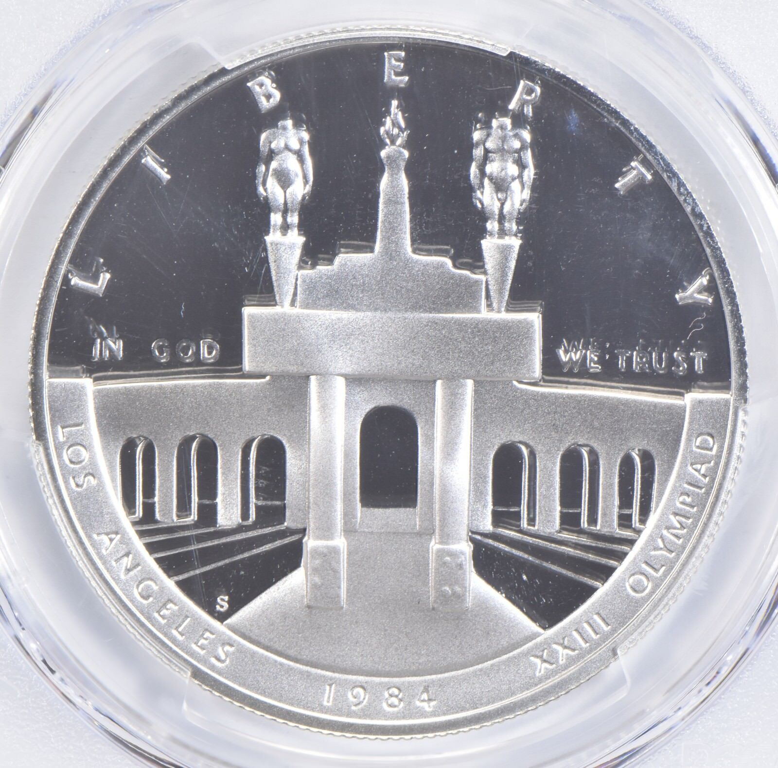 PR70 1984-S DCAM LA Olympics Commemorative Silver Dollar PCGS