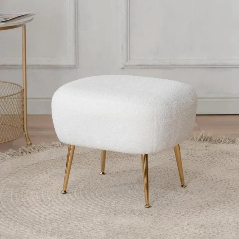 Ktaxon Fabric Accent Chair with Ottoman: Modern Comfy & Stylish.