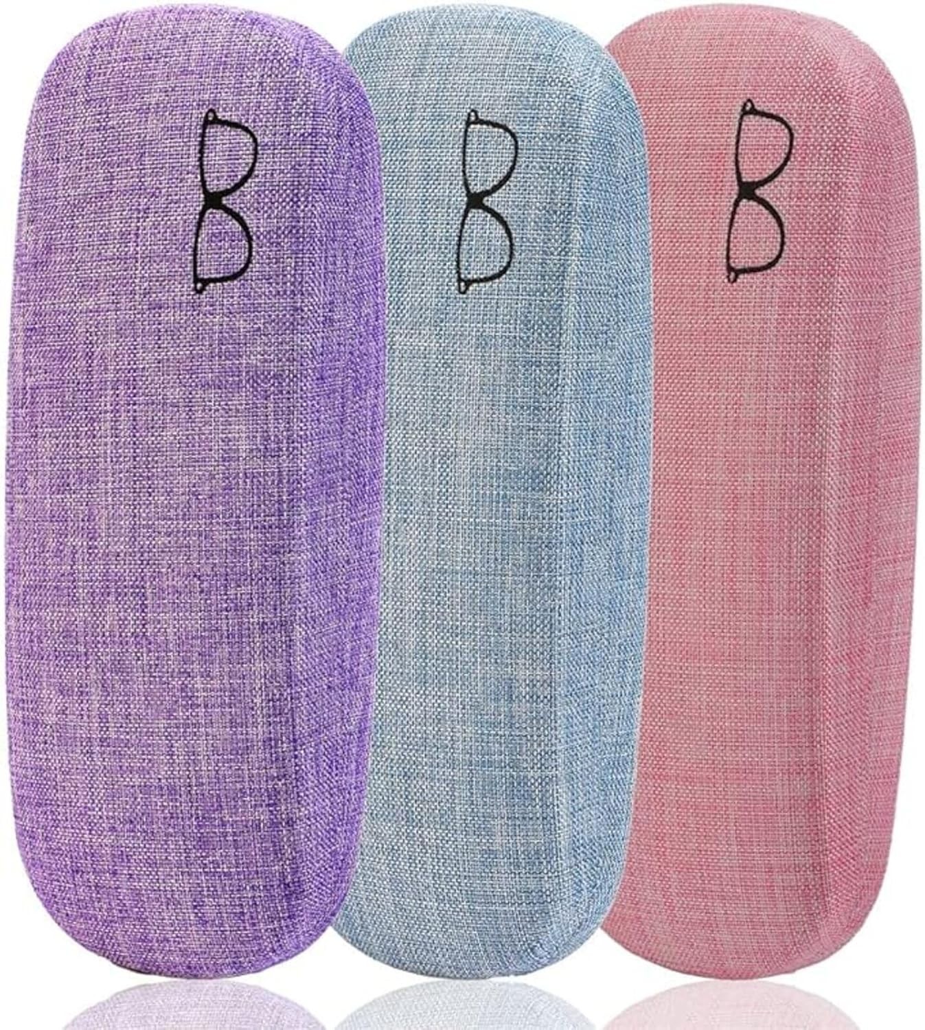 Eyeglasses Case,(6 Piece) Unisex Hard Shell Eyeglasses Cases Protective Case For