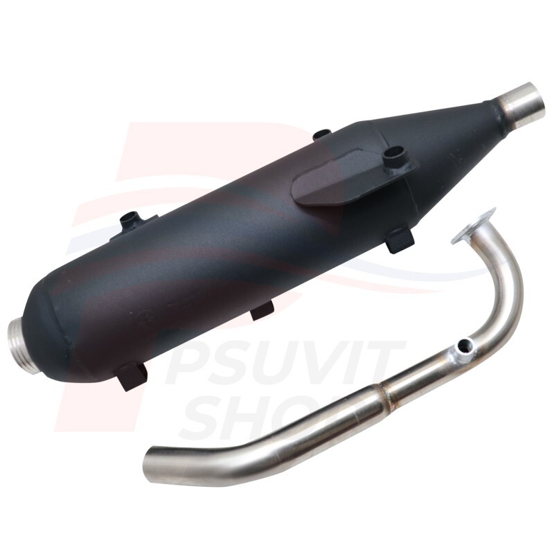 Modified Exhaust Muffler with pipe For Lambertta V200