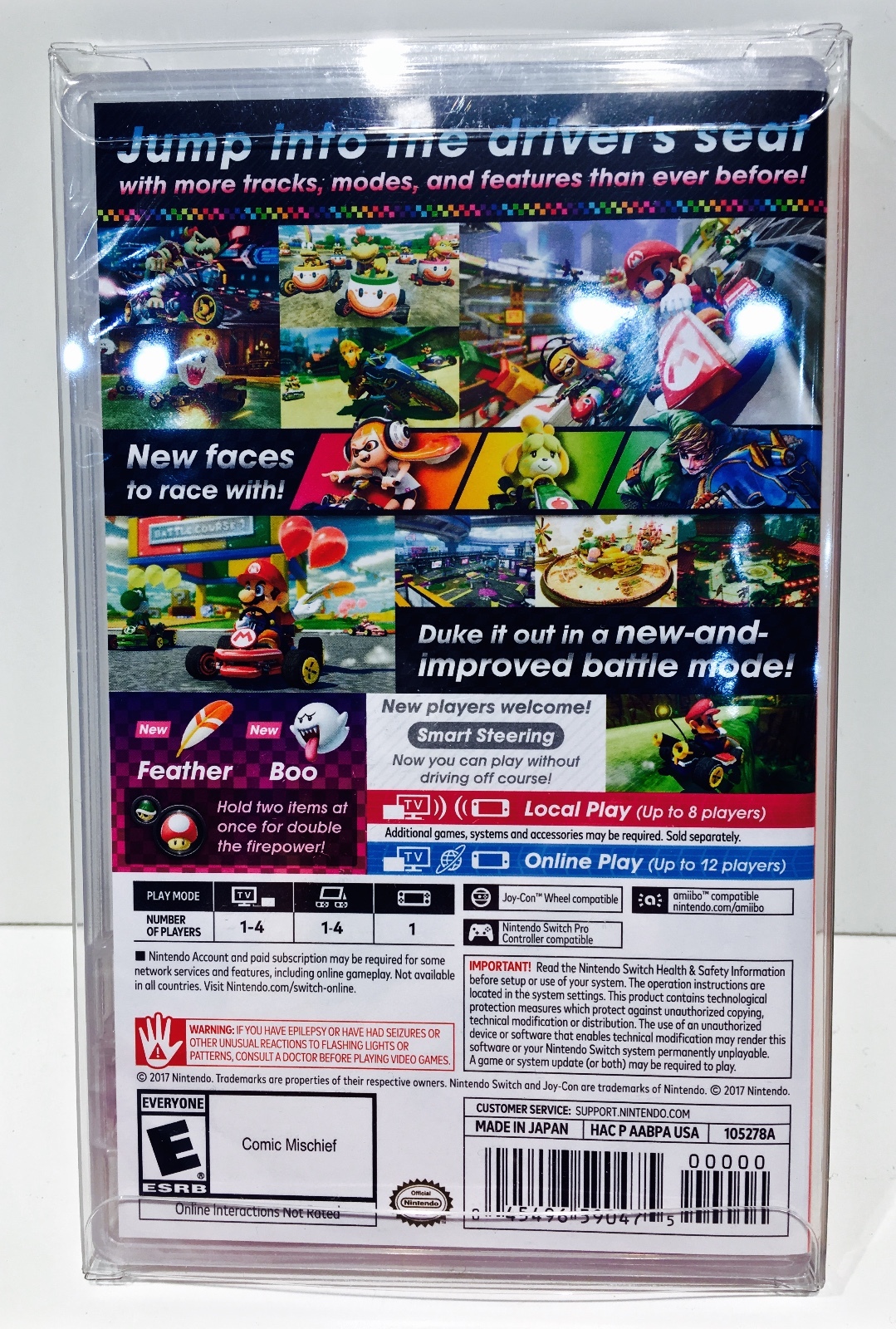 10 Box Protectors for NINTENDO SWITCH Video Games Custom Display Case Sleeve