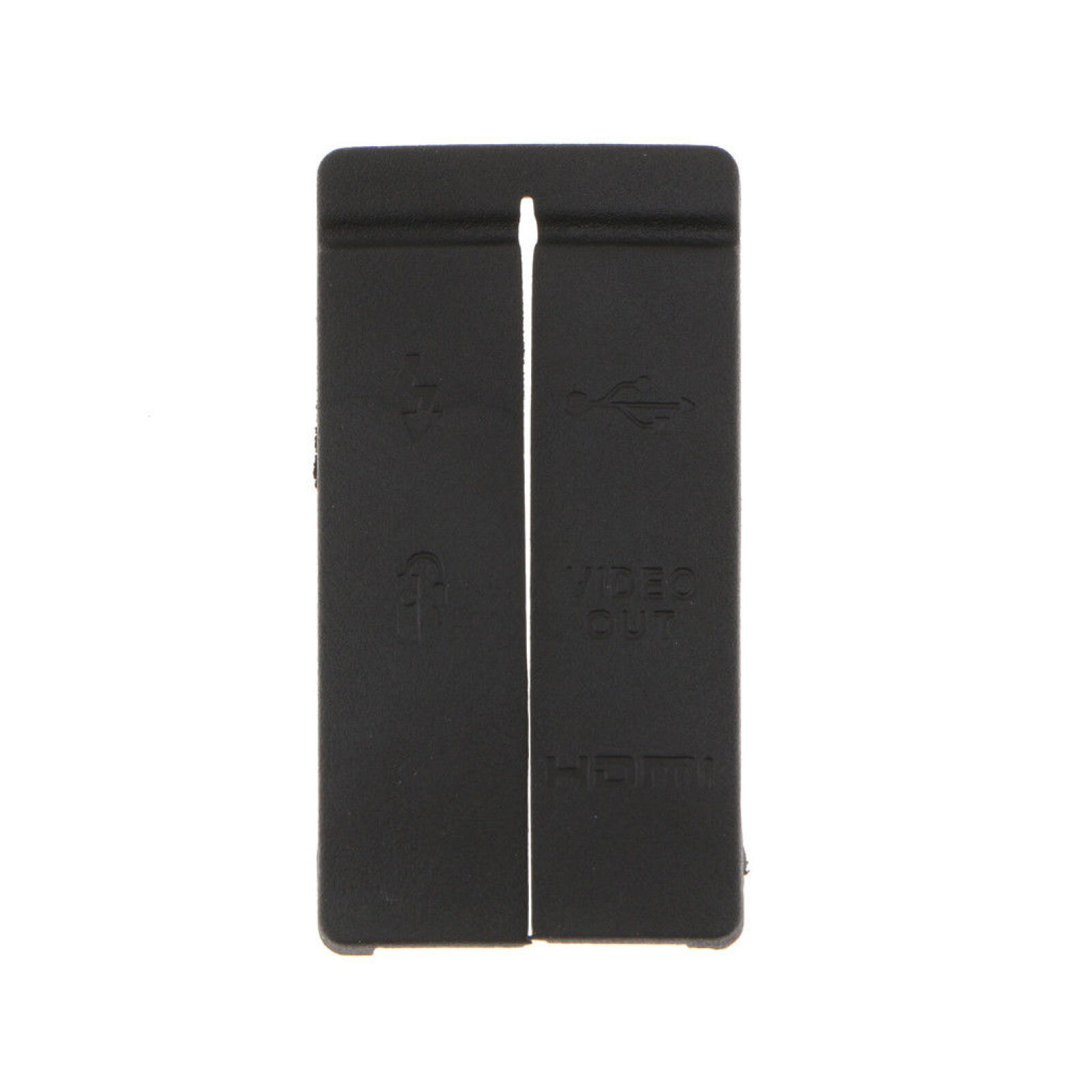 USB HDMI AV Video Out MIC Rubber Door Cover Replacement For Canon 50D Black Cam