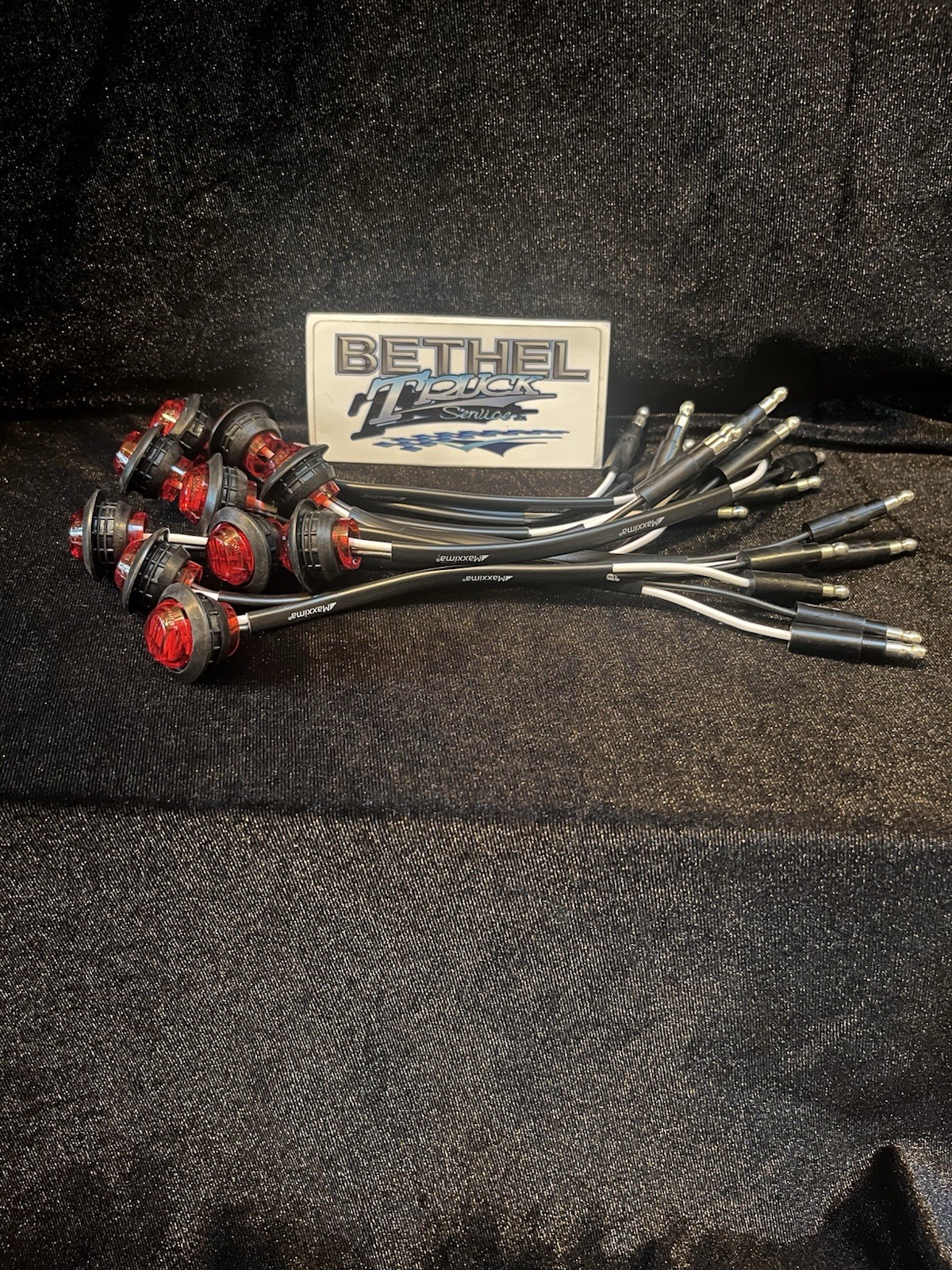 10 Maxxima 3/4" Round Red 3 LED "Fire Eye" Penny Marker Clearance Lights M09300R