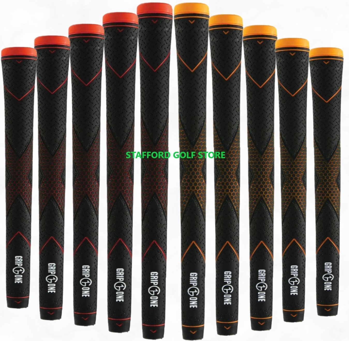 Grip One Tour X Golf Grips .600 Round Core 51g Standard X Pattern Grips Bundle