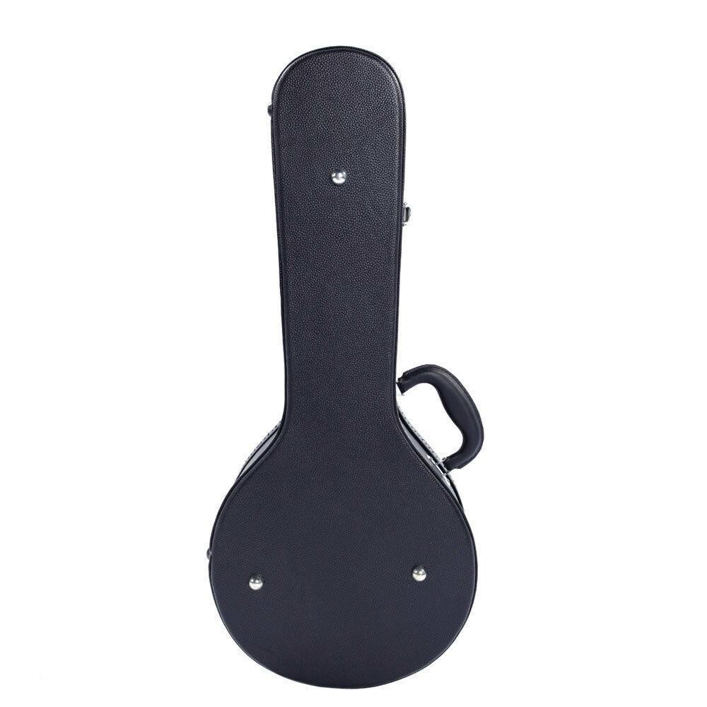 Glarry A-Style Microgroove Pattern Mandolin Leather Case