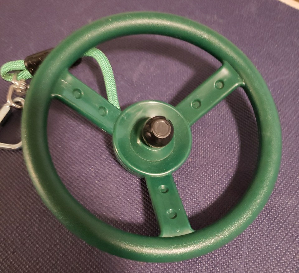 SWING SET STEERING WHEEL GREEN Playground with Lanyard SAVE $$$