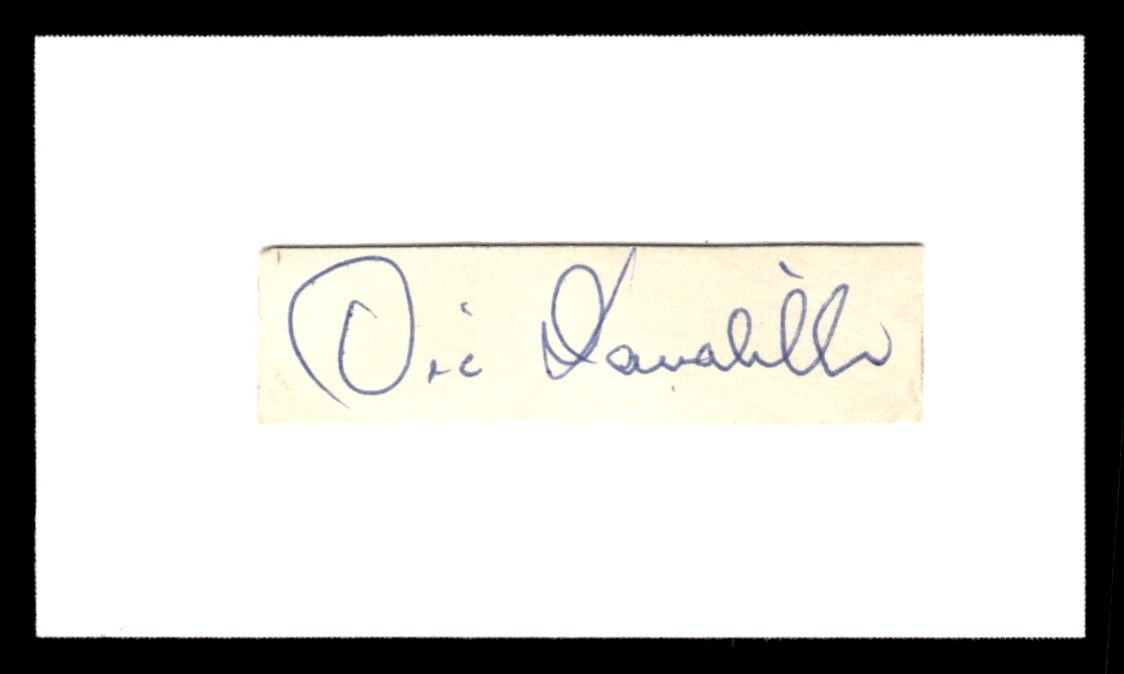 Vic Davalillo Indians Pirates Baseball Signed Cut Auto *TT53