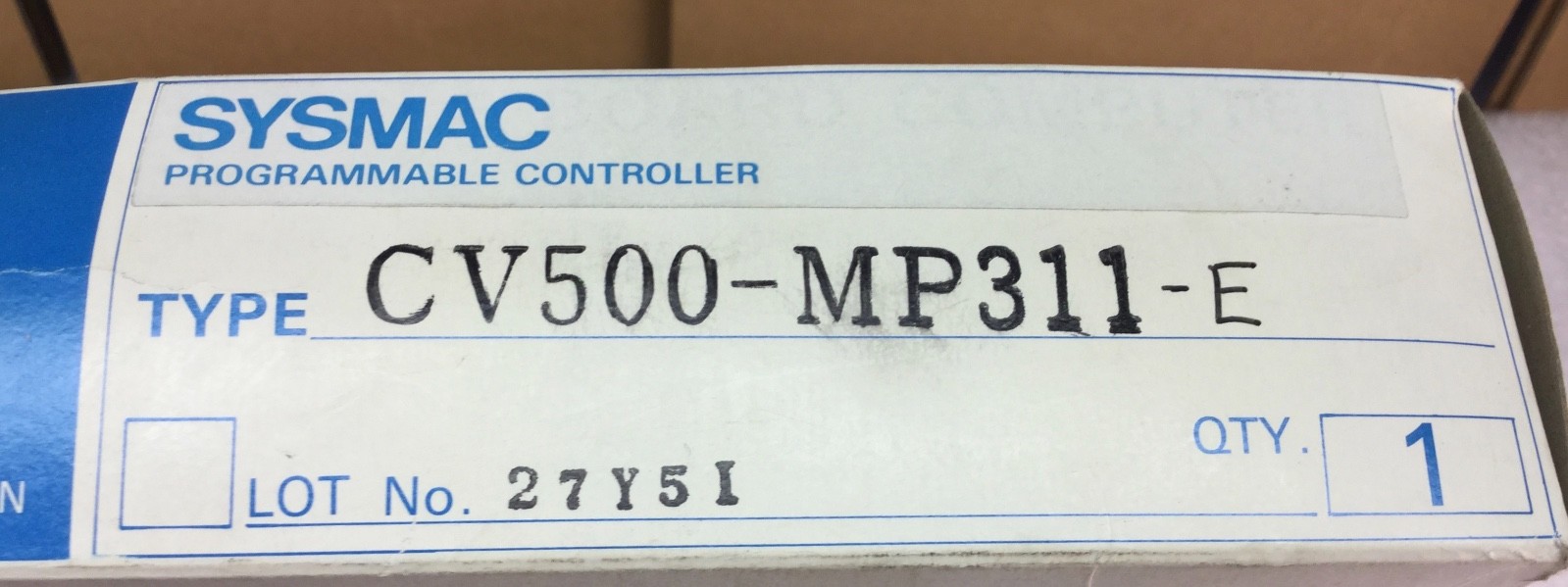 OMRON CV500-MP311-E MEMORY UNIT WITH CV500-CKF01-E KEYBOARD NEW IN BOX