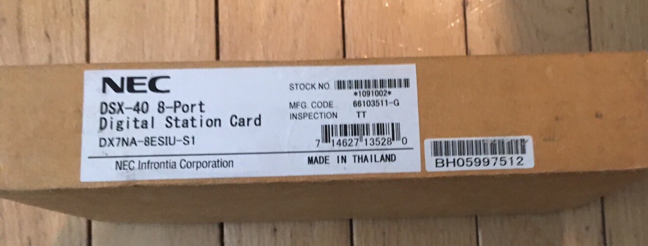 NEC DSX40 DX7NA-8ESIU-S1 Digital Station Card 1091002 DSX 40 8 Port ESIU