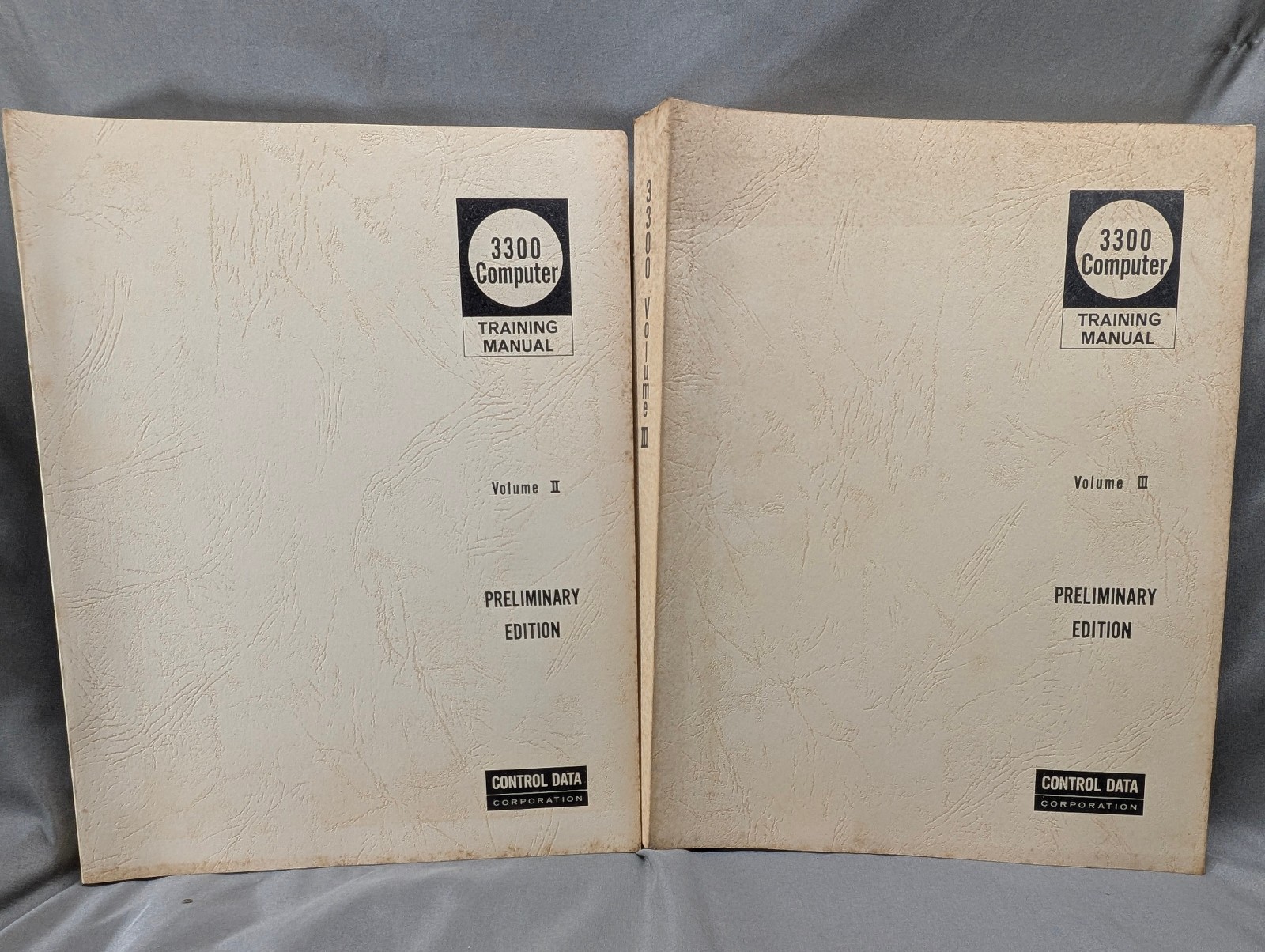 Control Data Corporation (CDC) 3300 Computer Training Manuals Vol II III