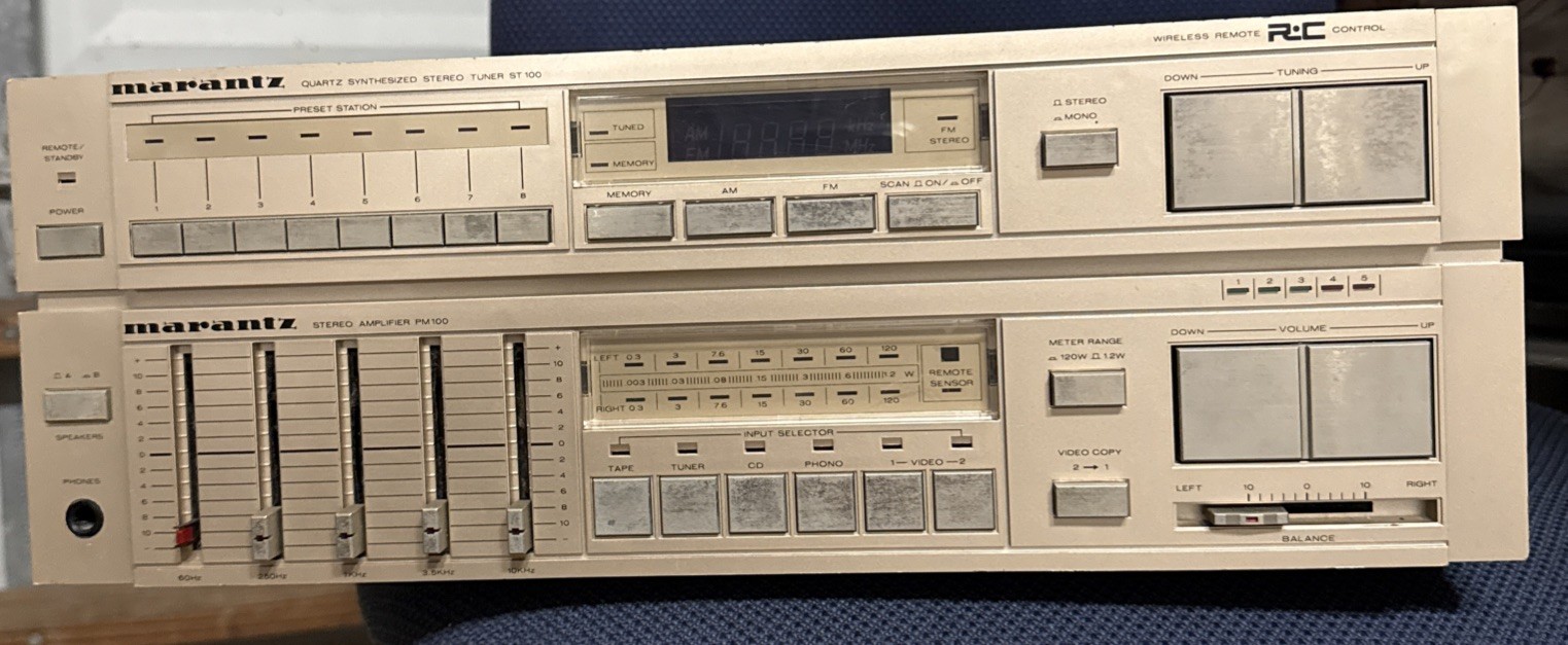 marantz quartz synthesized stereo tuner st-100 With Remote Control