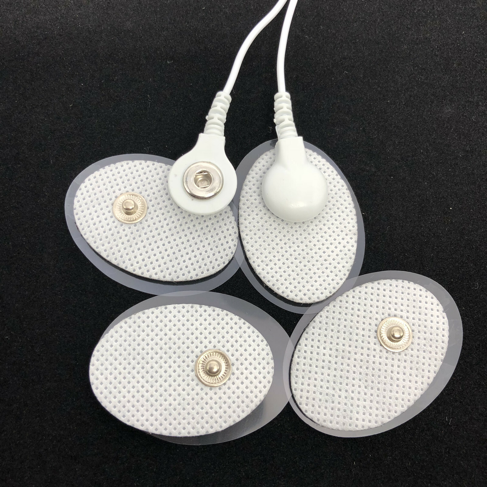 20PCS Small Oval Snap on Electrode Pads Replacement for Tens Unit Pulse Massager