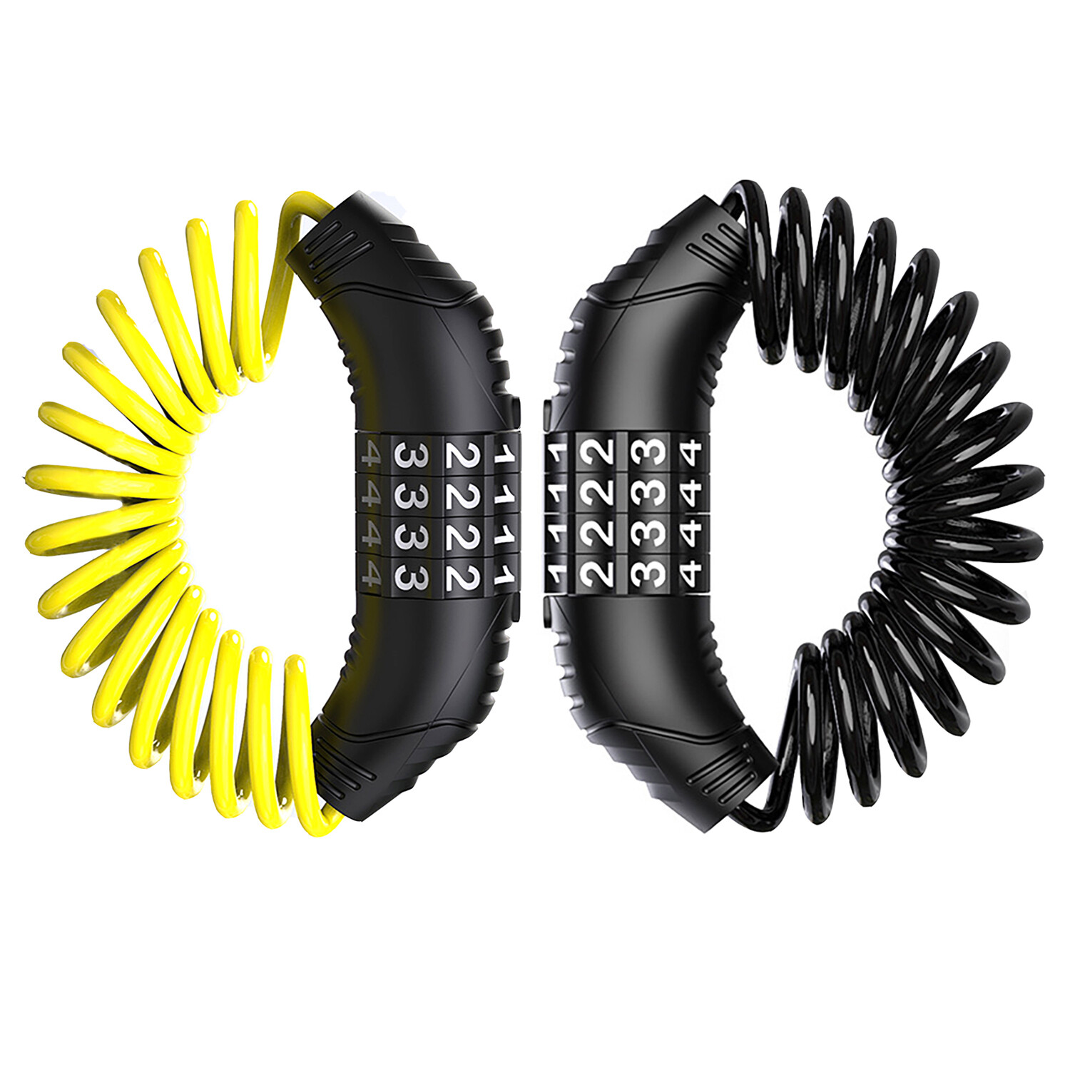 Four-digit Coded Cable Lock Combination Lock Portable Motorcycle Bicycle 1m Lock