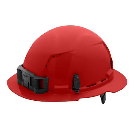 Milwaukee Tool 48-73-1229 Bolt Red Full Brim Vented Hard Hat W/6Pt Ratcheting