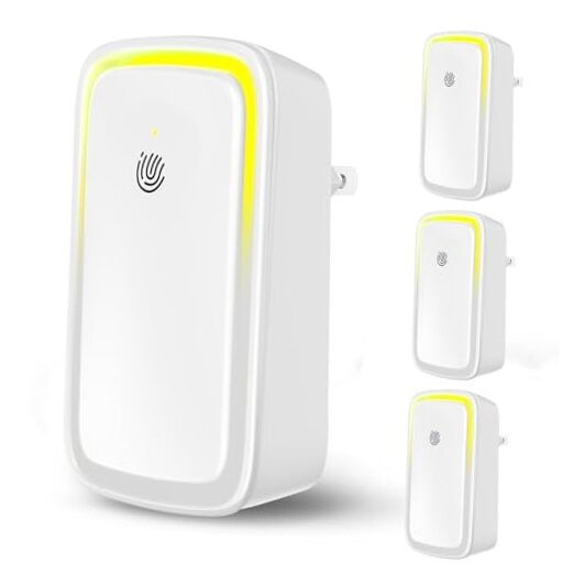 4Pack Air Ionizer for Home Negative Ion Air Purifier Plug In, Quiet Air