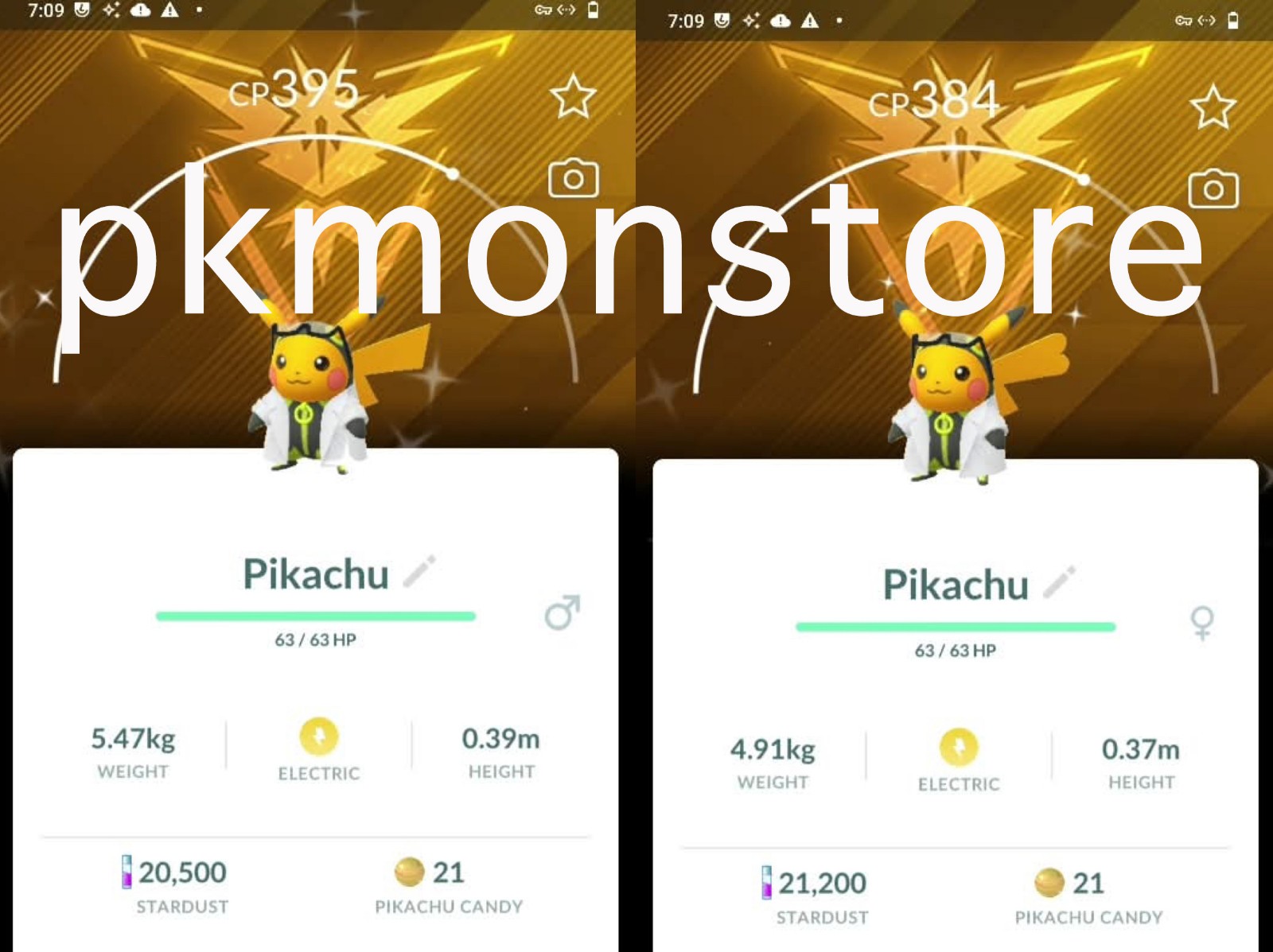 Shiny Pikachu Professor Willow’s assistant team Instinct
