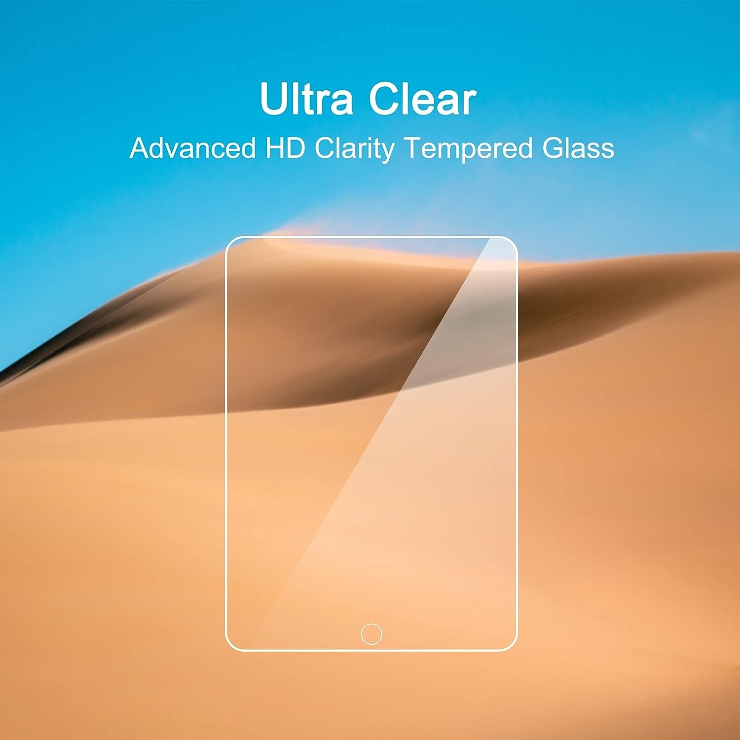 3 Pack HD Tempered Glass Screen Protector for Apple iPad 9.7 2/3/4 2nd 3rd 4th