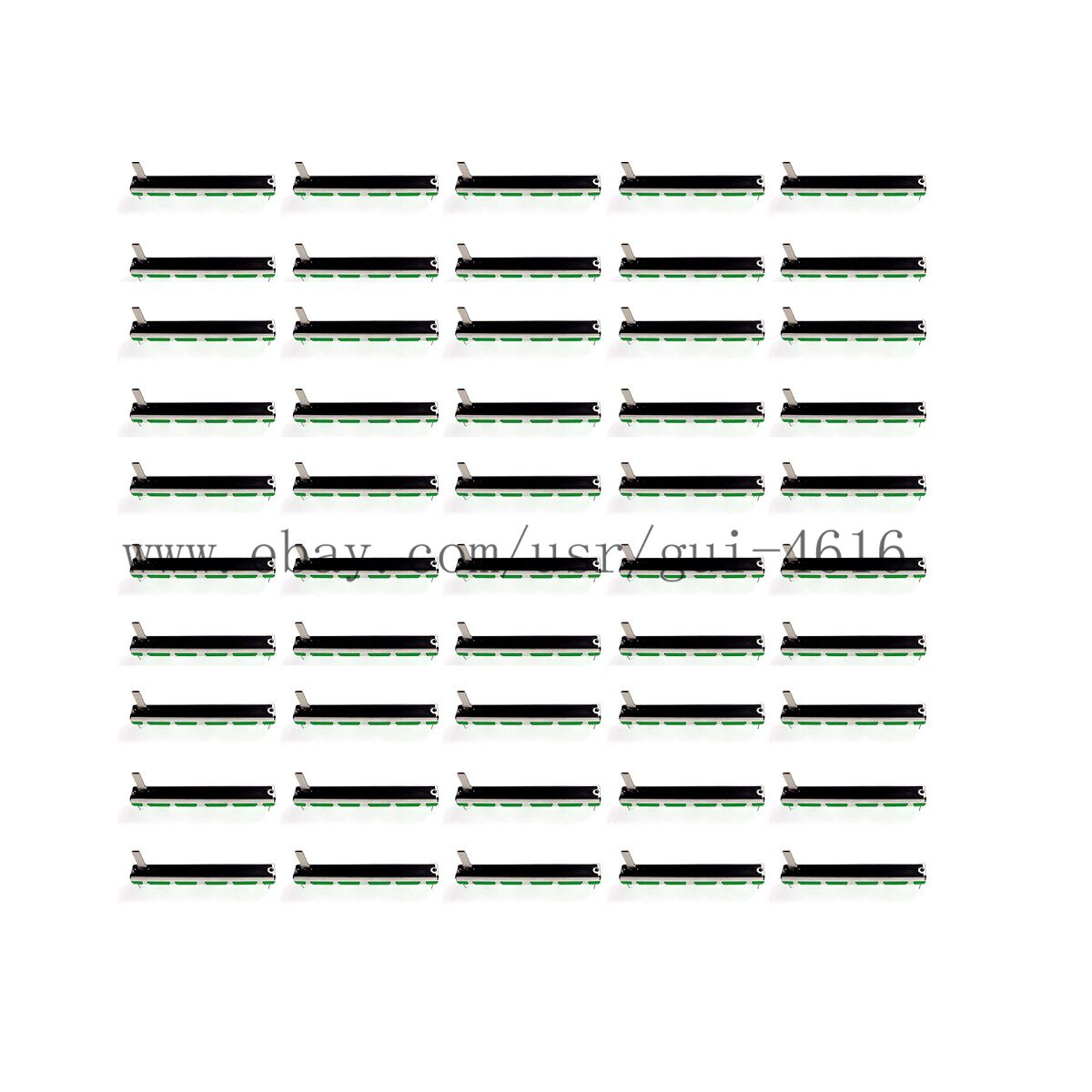 50pcs 7.5CM 75mm A50K dual channel mixer fader potentiometer A503 50K A50K