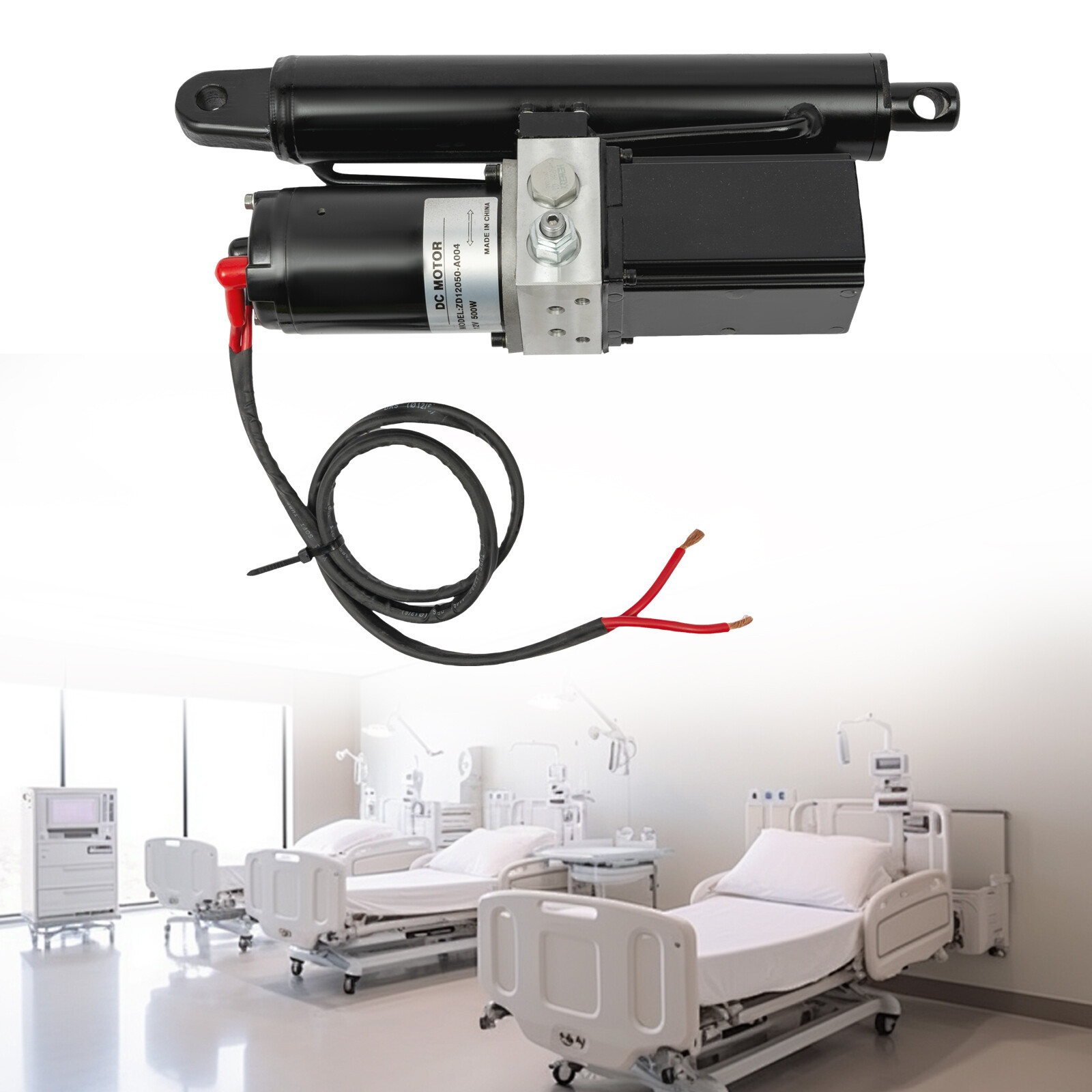 Heavy Duty Linear Actuator 8" Stroke, 4409 lbs Lift, 12VDC Electric Motor
