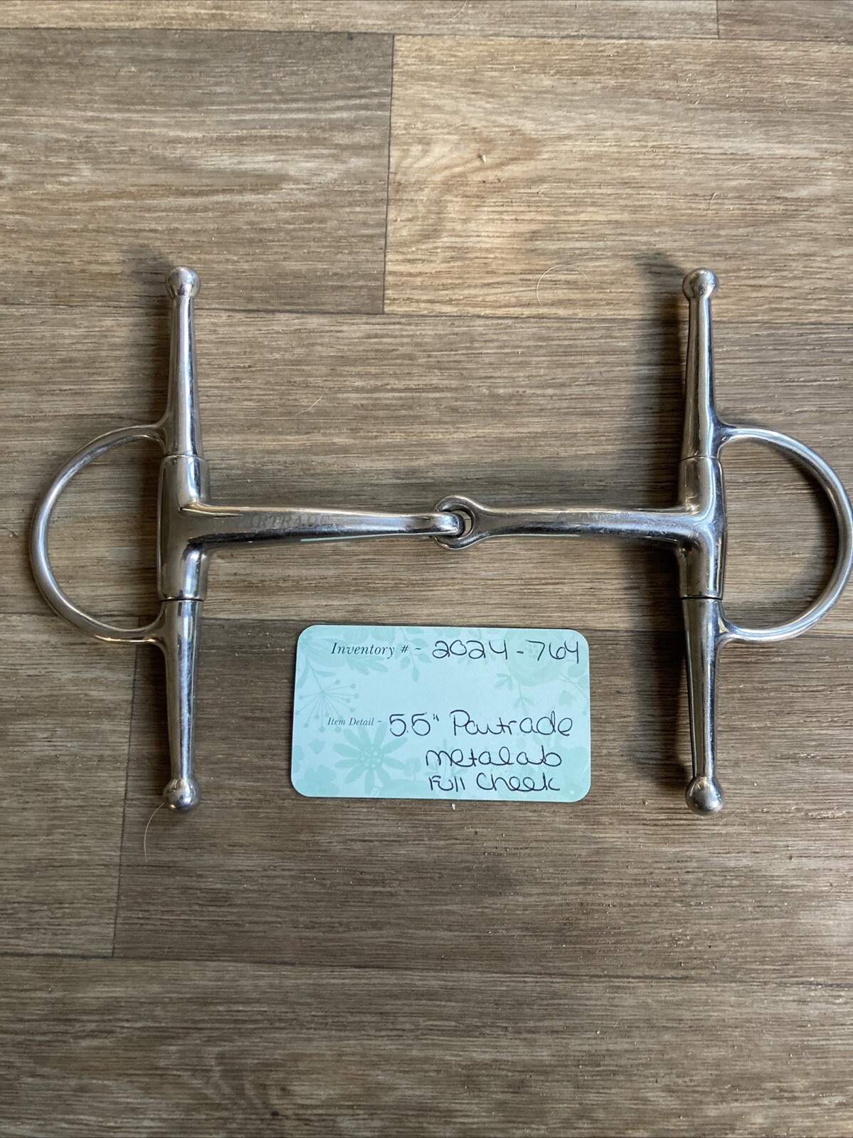 5.5” Partrade Metalab Single Joint Full Cheek Horse Bit