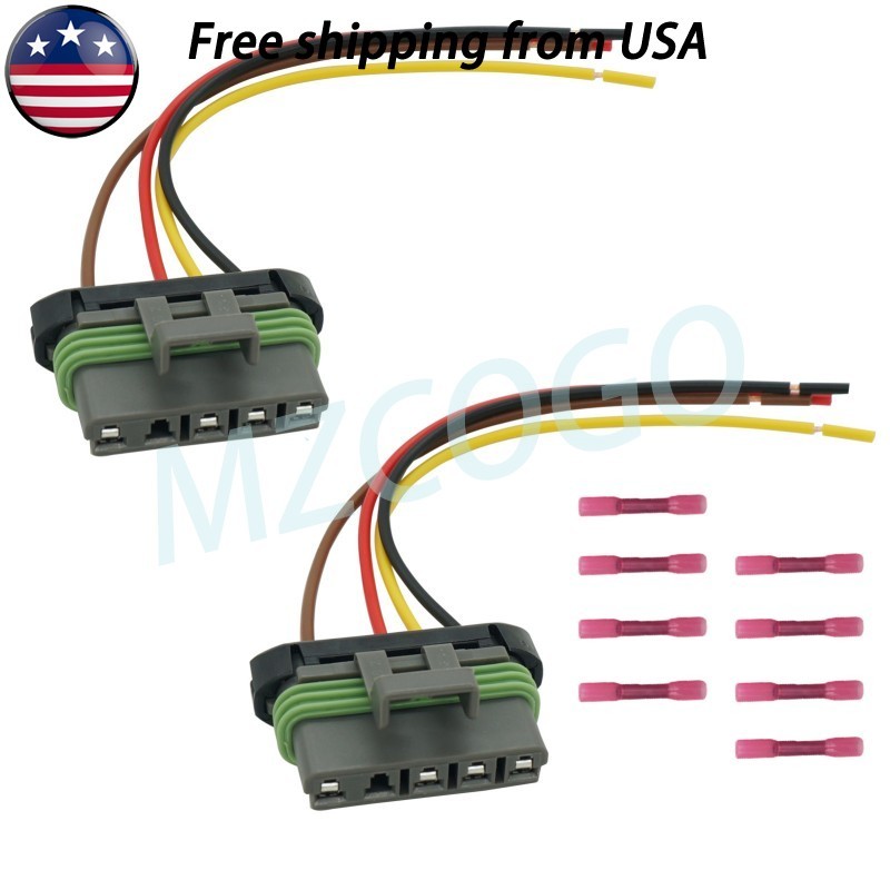 2PCS Tail Lamp Harness For GMC Pickup C1500 C2500 C3500 K1500 K2500 Yukon
