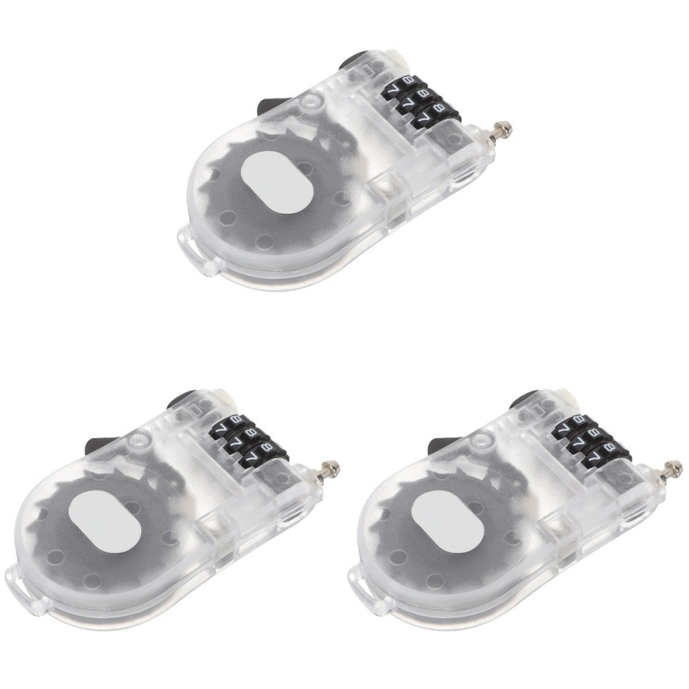 3 PCS Bike Lock Lightweight Anti-theft Board Snowboard Protection