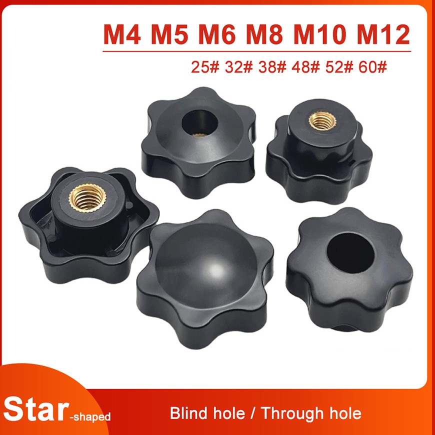 M4 M5 M6 M8 M10 M12 M14 M16  Female Thread Star Clamping Nuts Thumb Knob Nuts