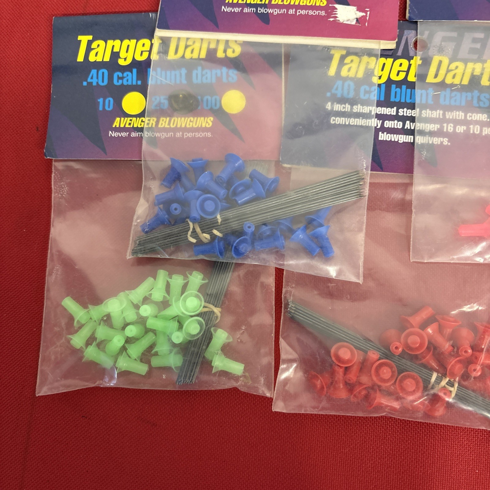 Avenger .40 Cal Target Darts - 5-25 Pack (125)