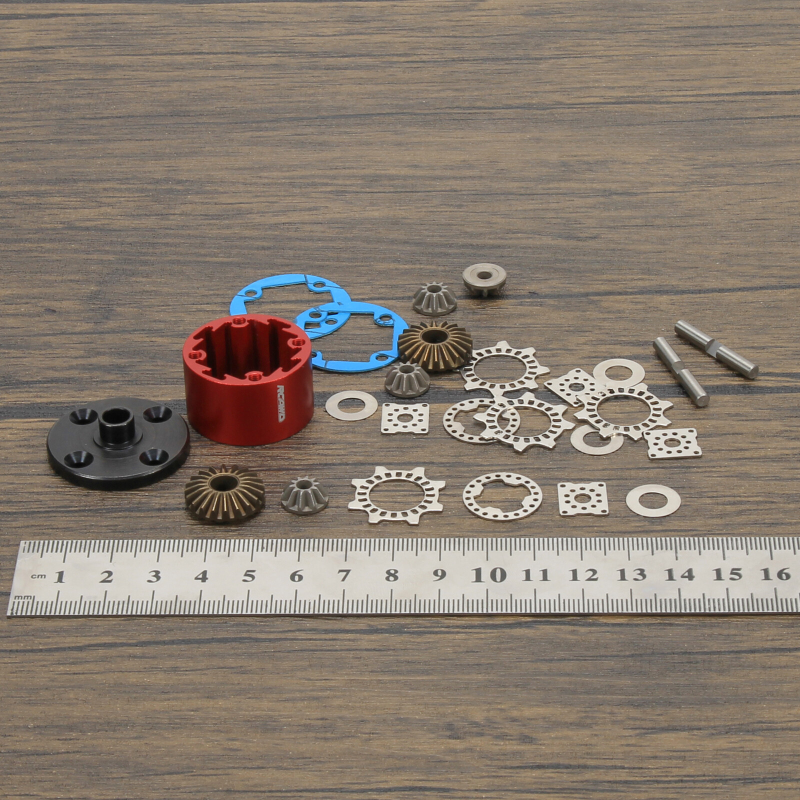 RCAWD Differential Case Cover with Gears for Arrma 1/8 OUTCAST Mojave Talion EXB