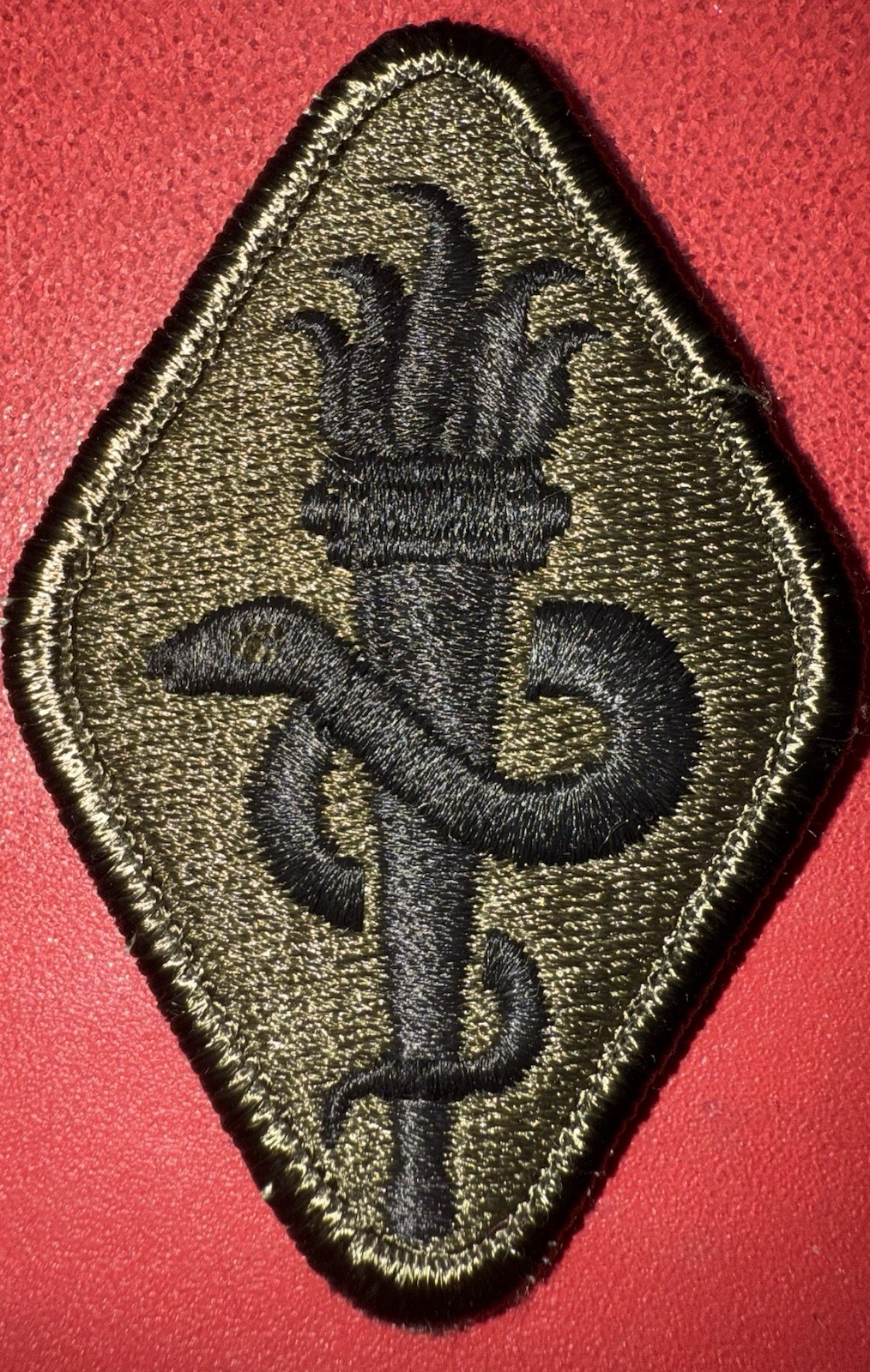 1990s - GWOT Era Medical Center And School Army Subdued Patch Variant 2 (OH)