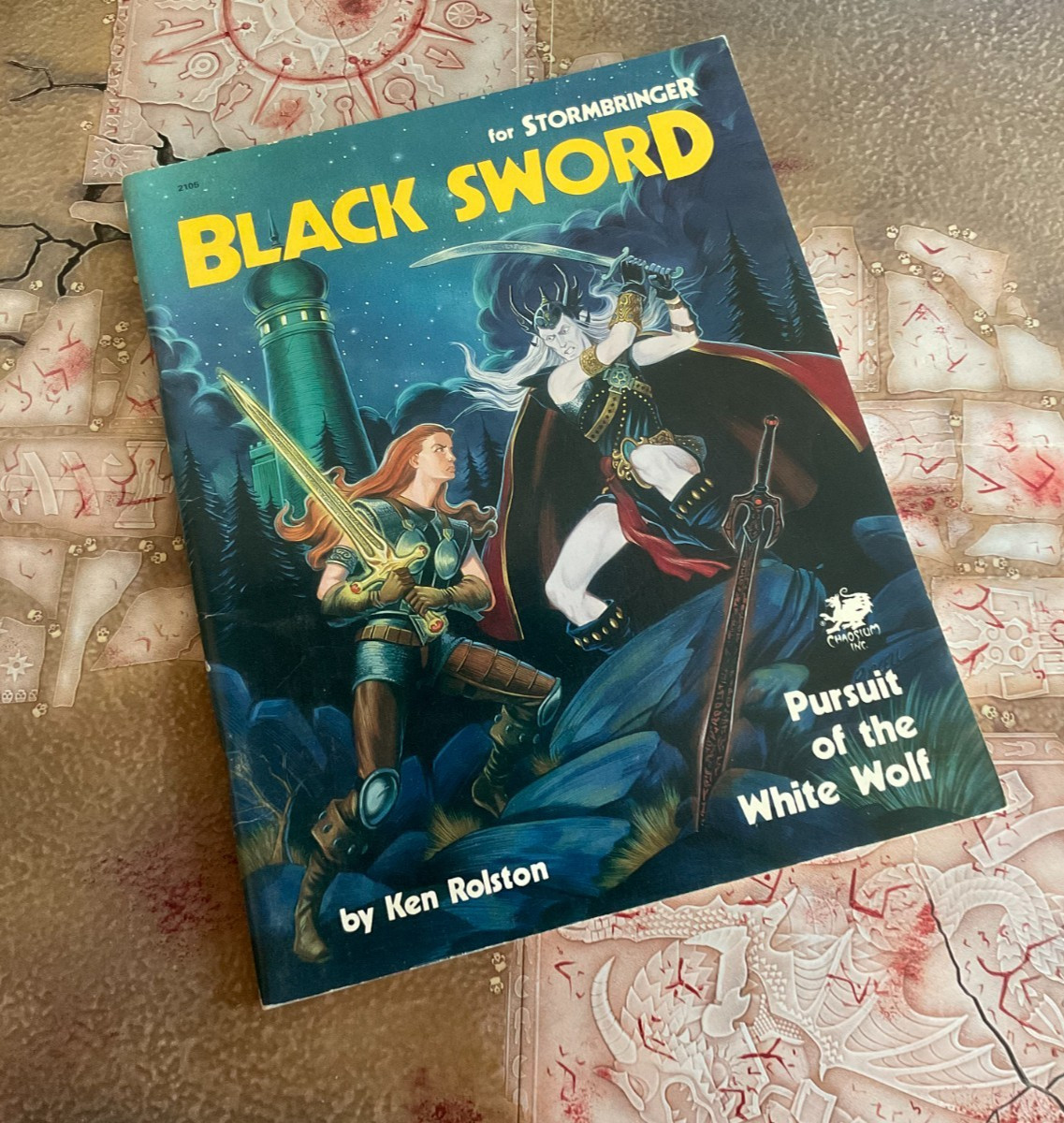 Chaosium Inc. Stormbringer rpg BLACK SWORD: Pursuit of White Wolf Elric Rolston