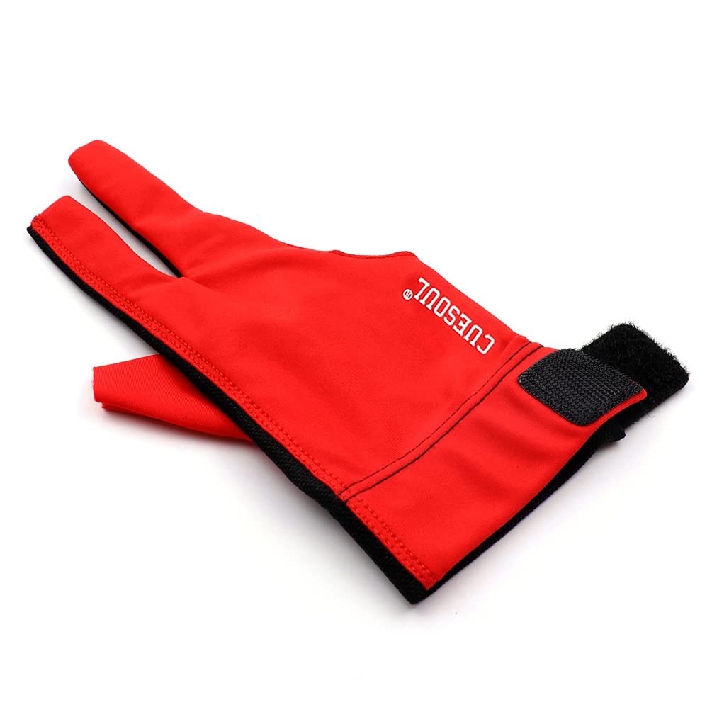 Professional Billiard Gloves Red for Right Hand Size XL