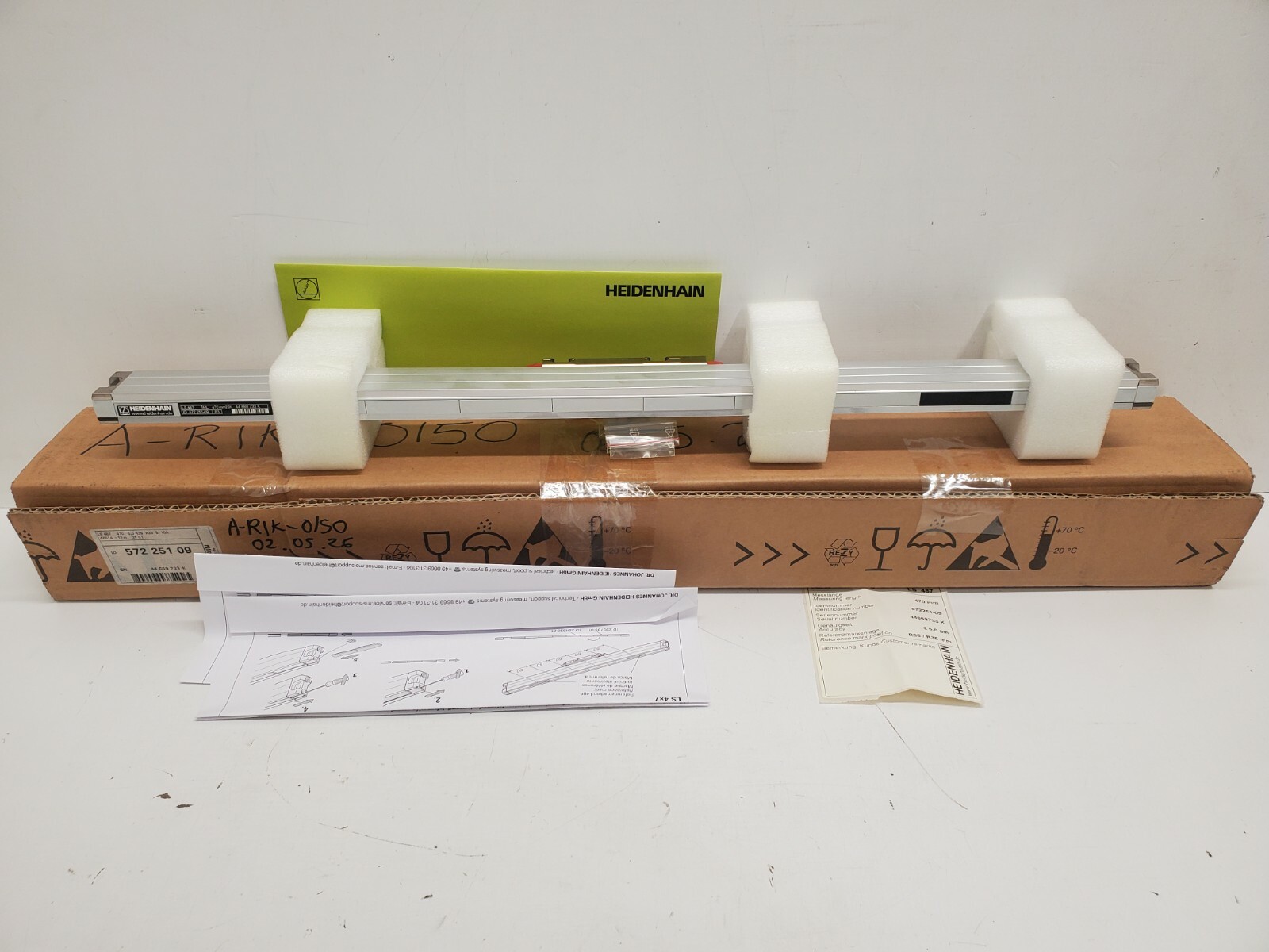 NEW OLD STOCK! HEIDENHAIN ML-470MM LS 487 LINEAR ENCODER 572-251-09