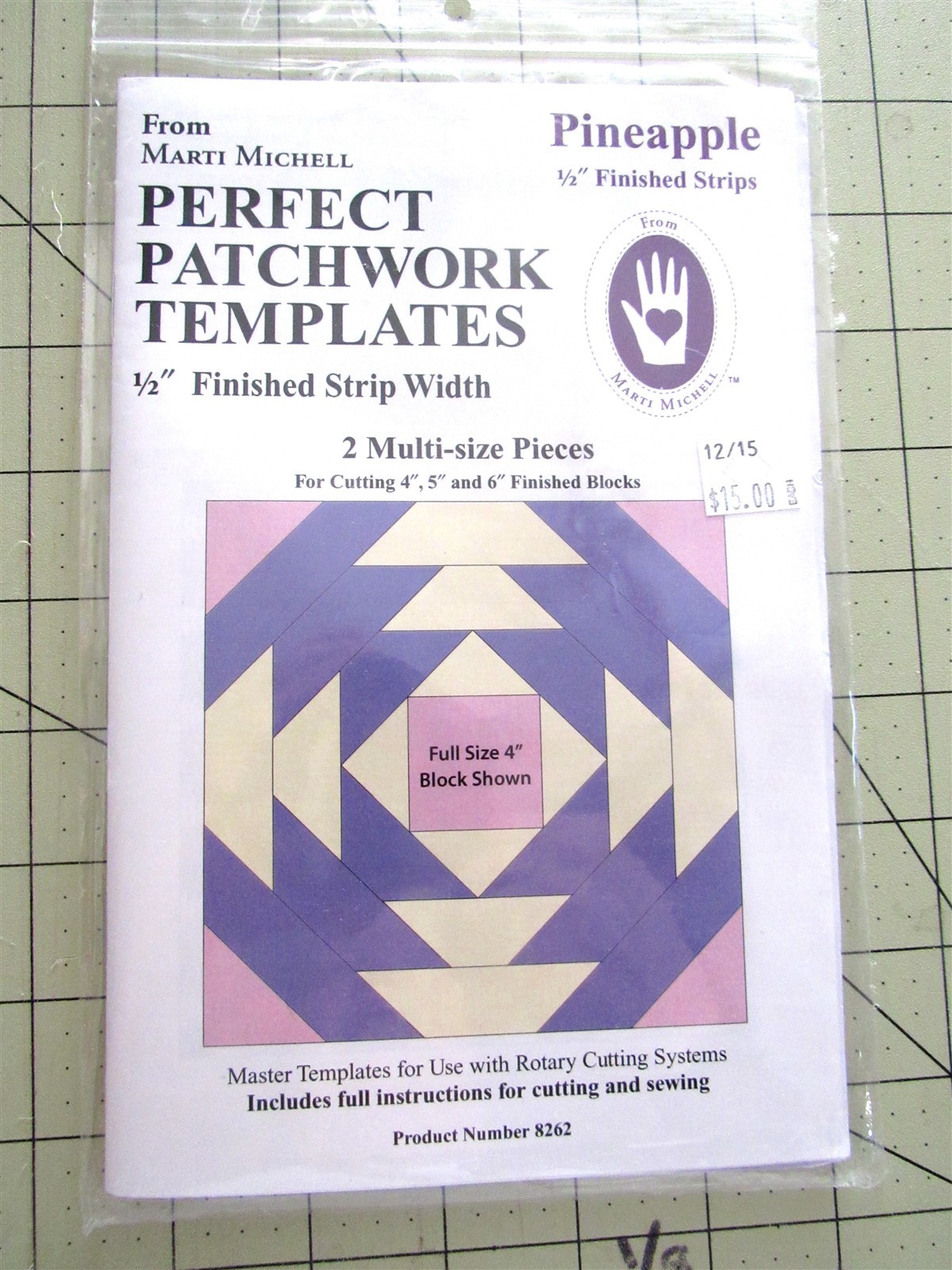 Marti Michell Perfect Patchwork Templates "Pineapple" 2 Templates