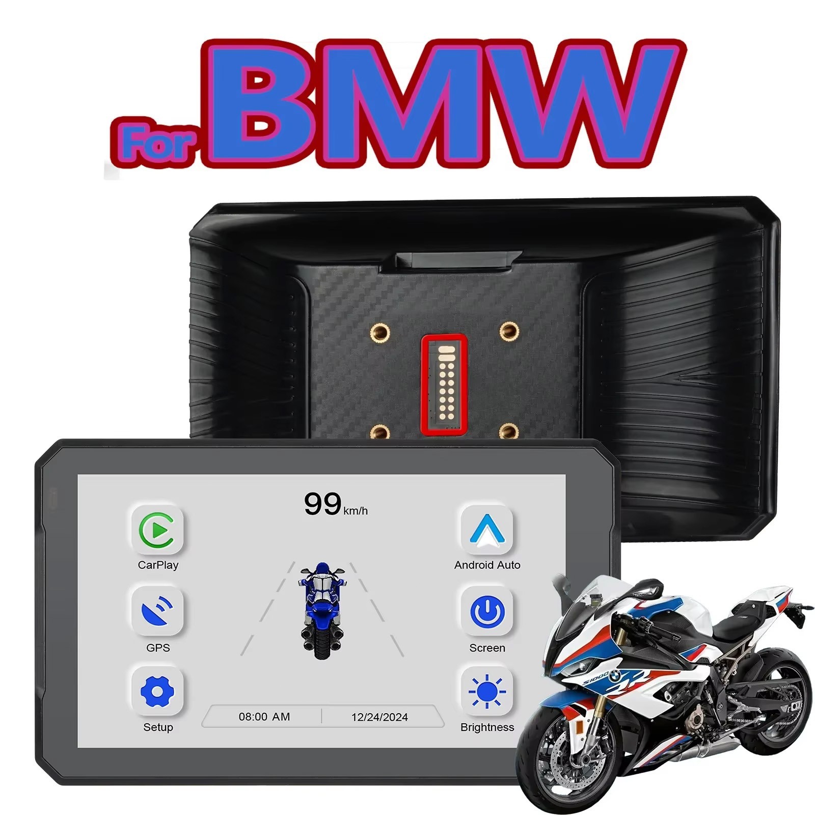 Carplay for bmw XR M1000 R1200GS R1250GS S1000XR R1300GS 7 Inch Portable Motorcy
