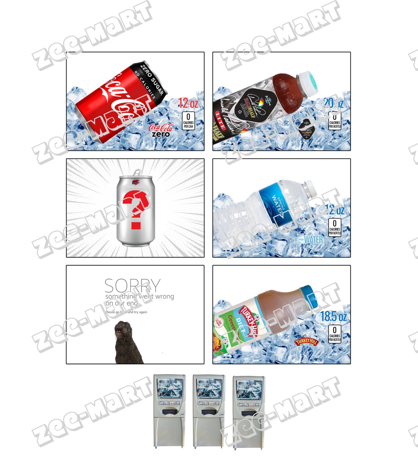 (6) Maytag Skybox Vending Machine CUSTOM Vend Labels (Flavor Strip)