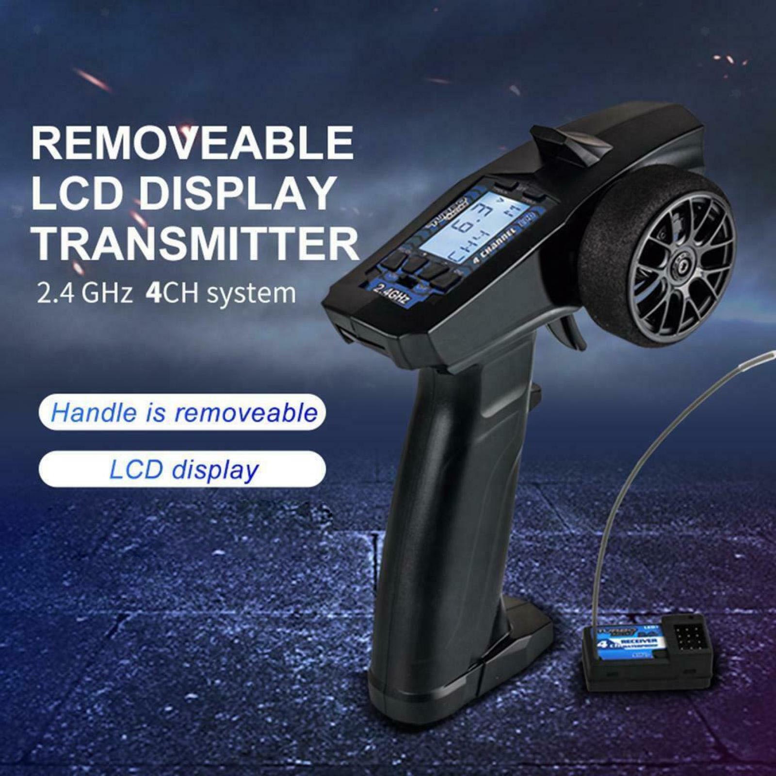 2.4G 4-Channel Waterproof Remote Controller RC Transmitter+ Receiver