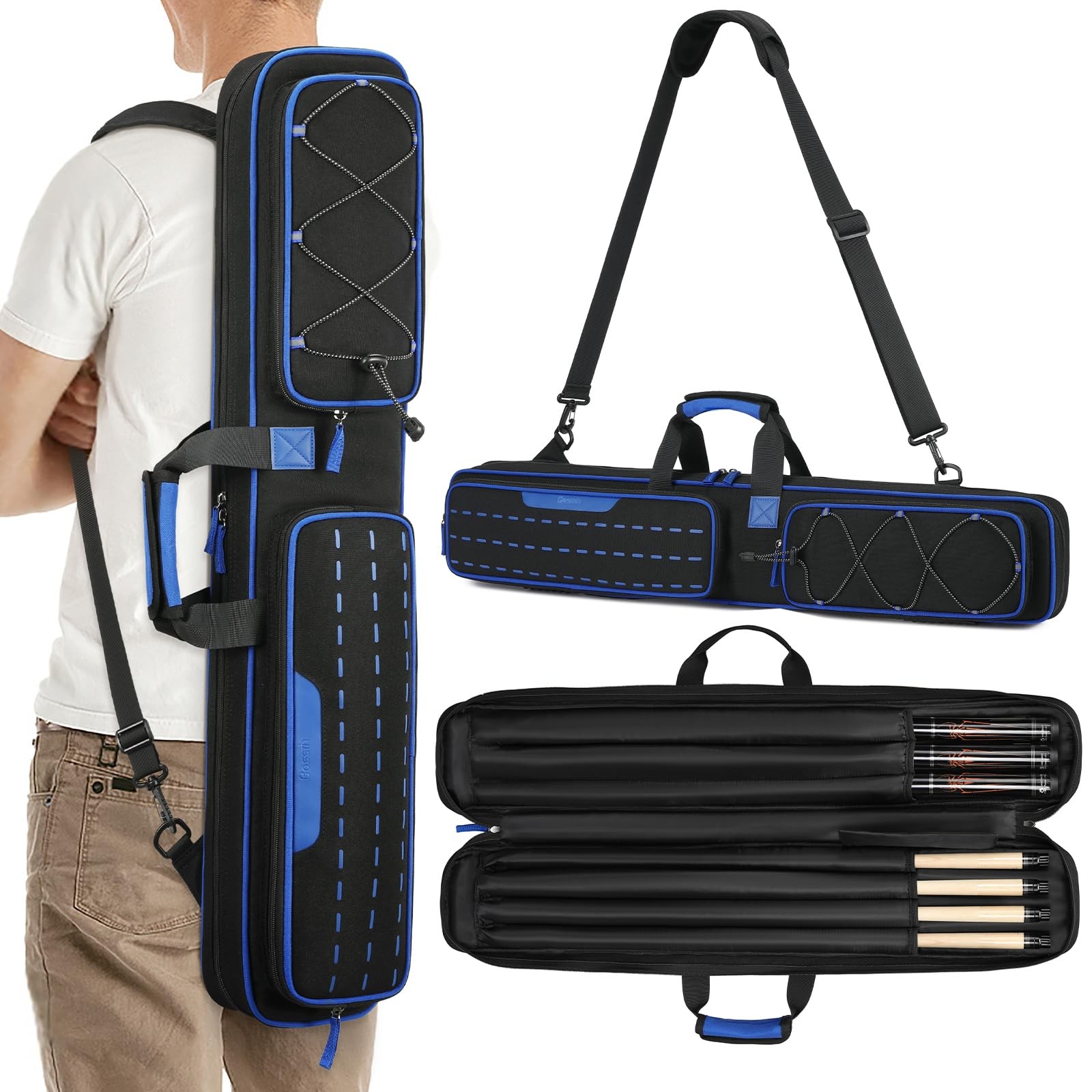 Funda Suave Acolchada Para Tacos De Billar Y Accesorios De Calidad Pro