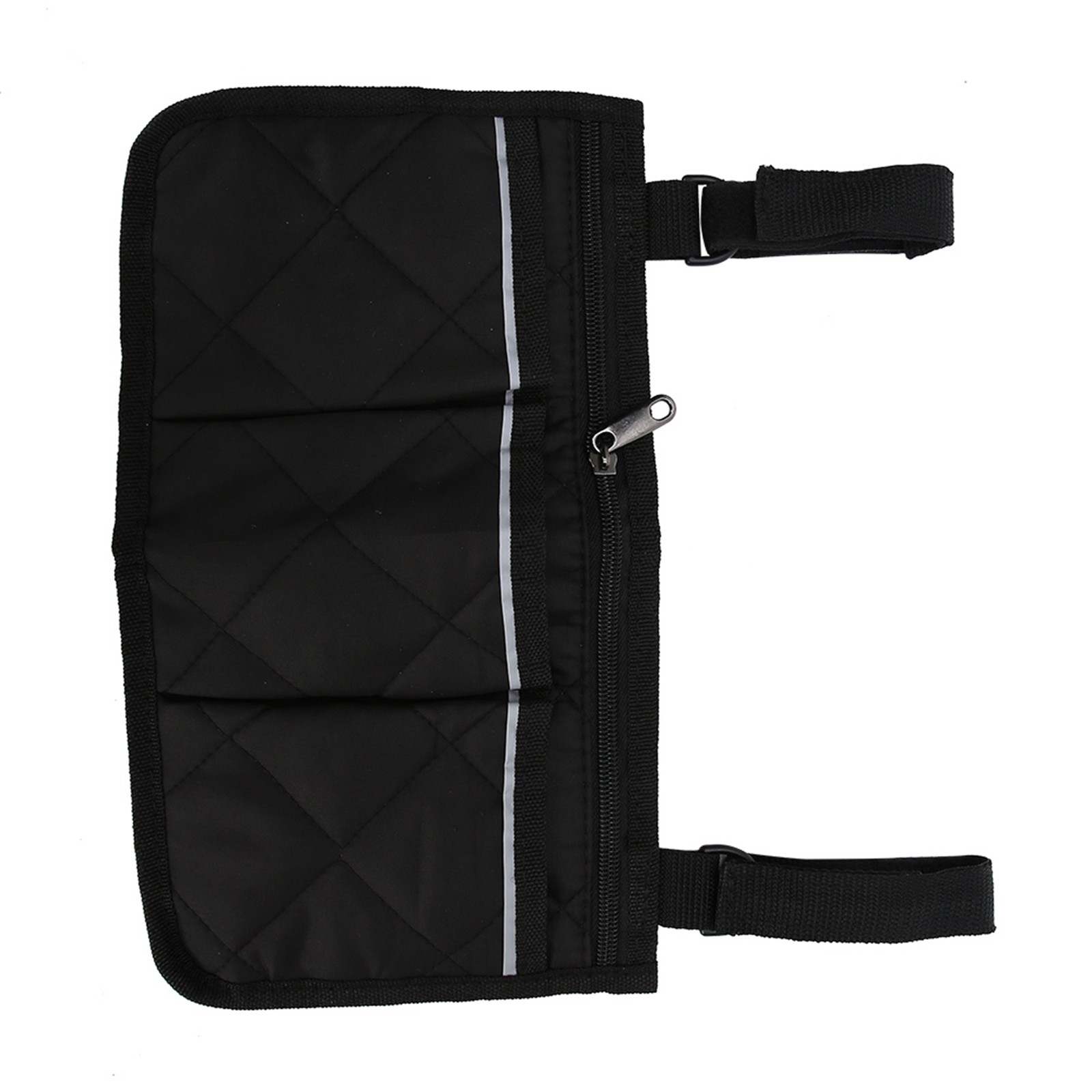 Multi-Pocket Wheelchair Side Bag - Black Storage Organizer For Mobility Aids