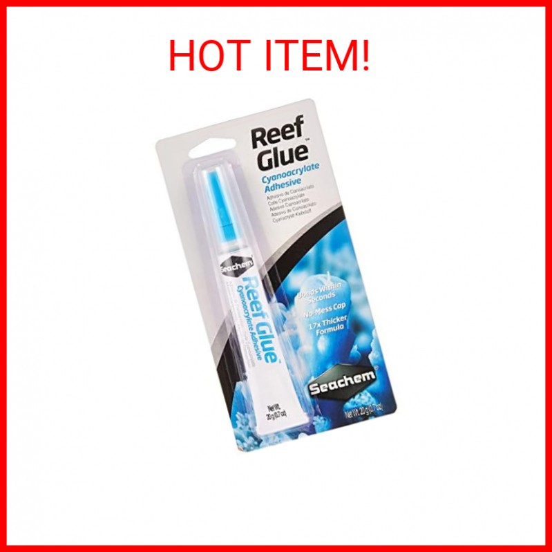 Seachem Reef Glue Cyanoacrylate Gel Coral Frag Mounting, 20g (001167)