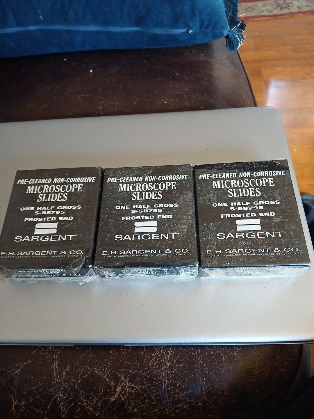 3 New Packs E.H. Sargent & Co. Microscope Precleaned Slides S-58795-   Vintage