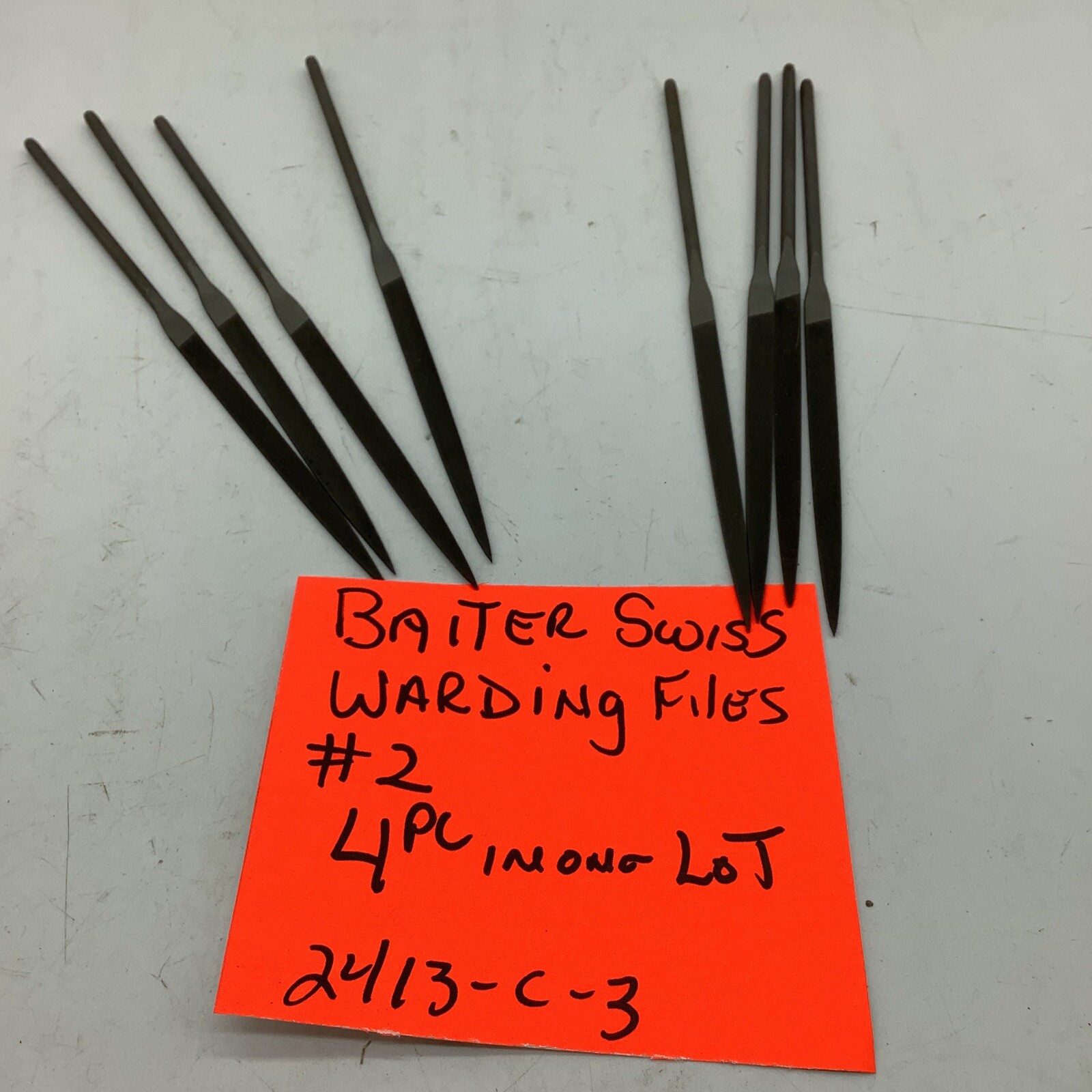 Baiter Swiss needle files, Warding, #2 Cut (2413-c-3)
