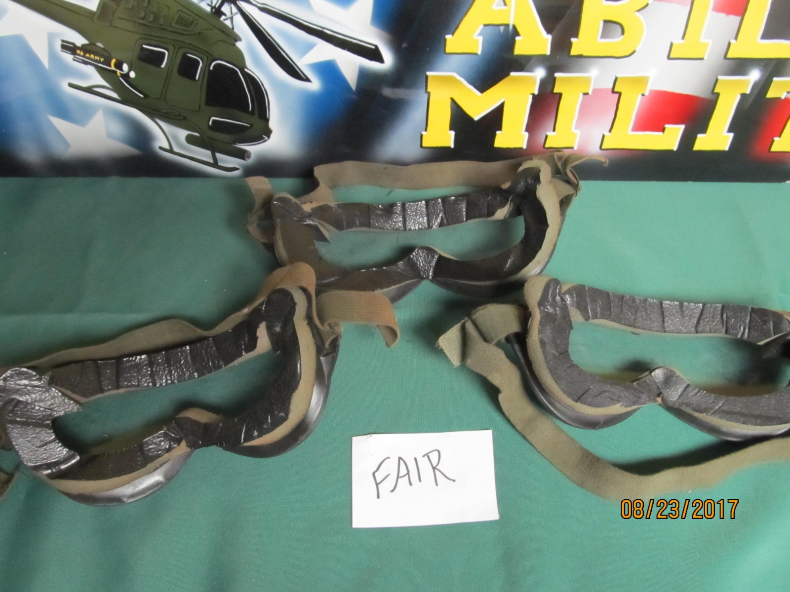 US Army SUN WIND DUST Goggles Ballistic Safety VERY GOOD / Fair OR Poor