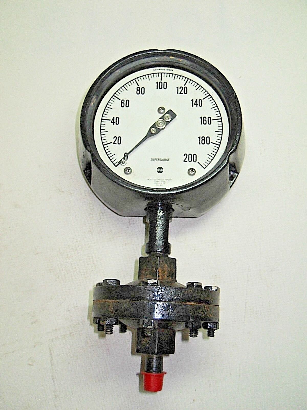 US Gauge 19028 Pressure Gauge 0-200 PSI
