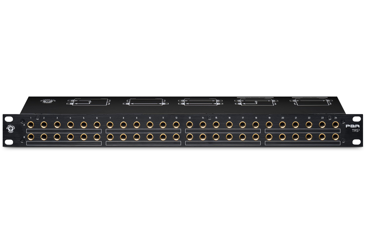 Black Lion Audio PBR TRS3 48-Point Gold-Plated TRS Patch Bay w/ 3-Way Switching