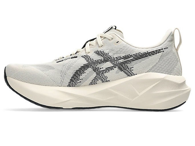 New ASICS NOVABLAST 5 "STANDARD" 1011B974 250 Oatmeal/Black Men Running Shoes