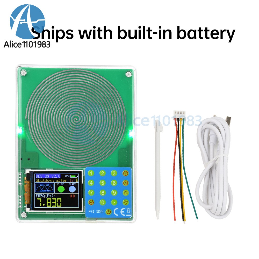 Digital Schumann Wave Generator Pulse Sine Frequency Adjustable Multi-Waveform