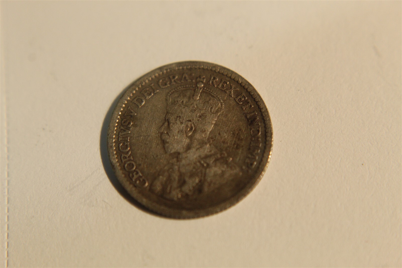 CANADA 5 CENT 1913 SILVER KM 22