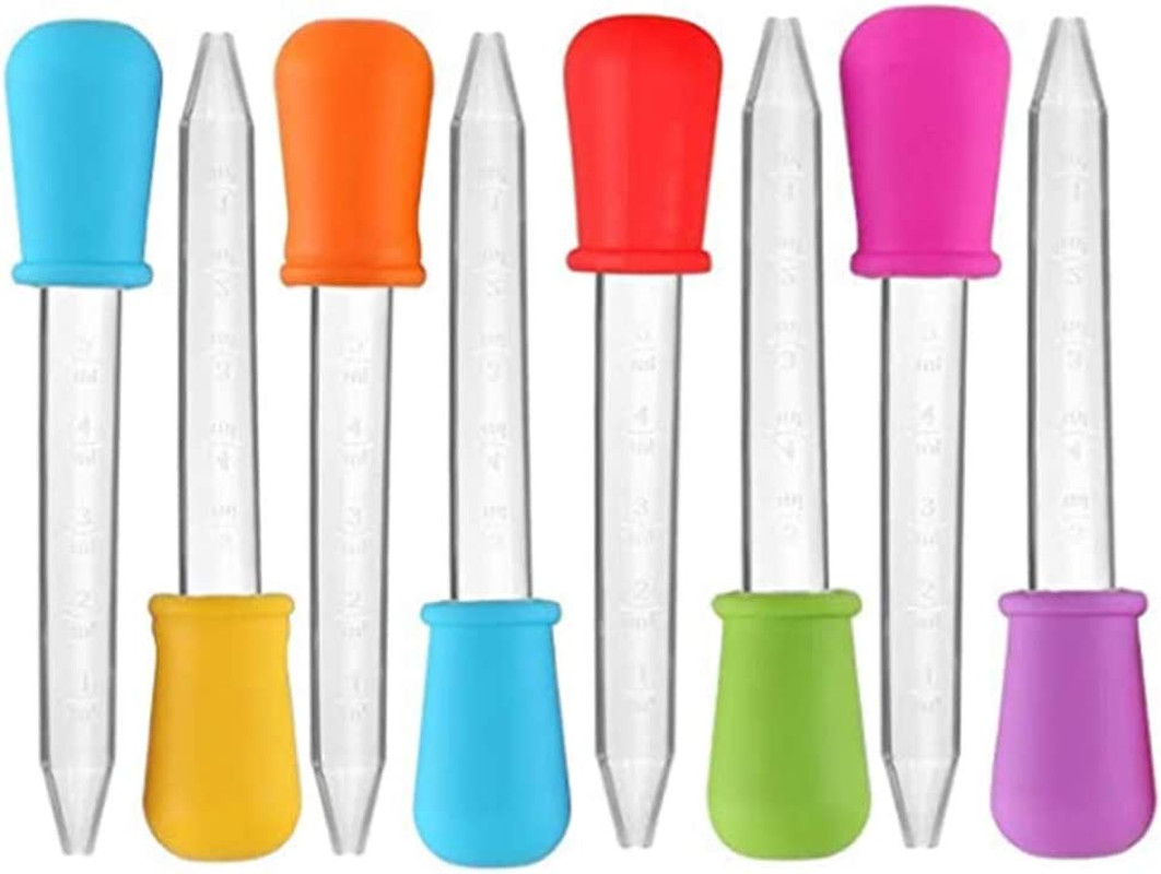 5Ml Liquid Droppers Medicine Silicone and Plastic Pipettes Eye Dropper with Bulb